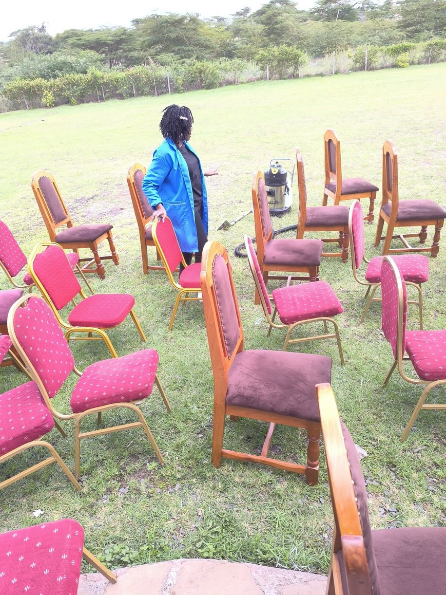 Church seating cleaned by QuaDEL